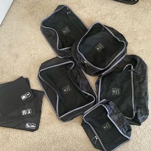 GFORCE Travel - 8 piece traveling set 5 packing cubes 3 bags